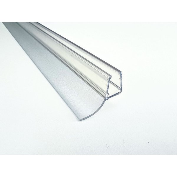 Kristhal Dusch- & Baddesign Duschdichtung Streifdichtung mit langer schräger Dichtfahne, L: 100 cm