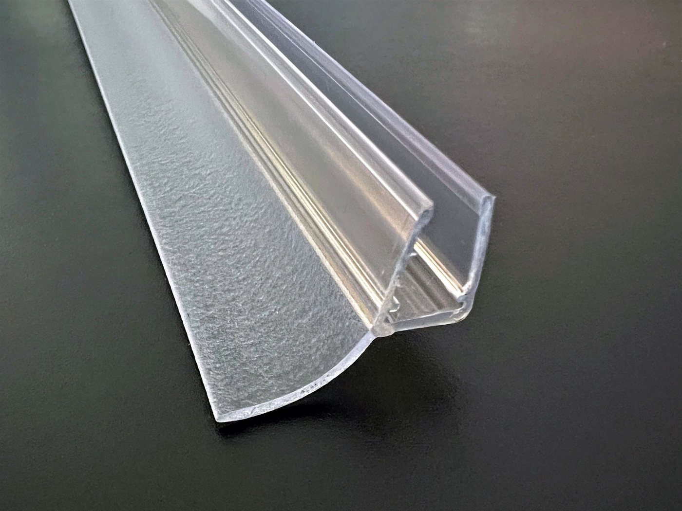 Kristhal Dusch- & Baddesign Duschdichtung Streifdichtung mit langer schräger Dichtfahne, L: 100 cm – Bild 3 von 5