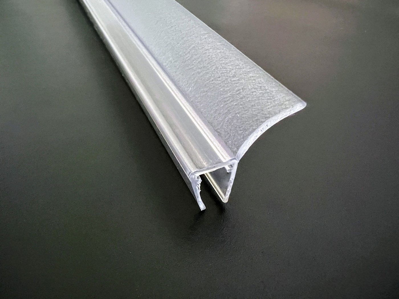 Kristhal Dusch- & Baddesign Duschdichtung Streifdichtung mit langer schräger Dichtfahne, L: 100 cm – Bild 4 von 5