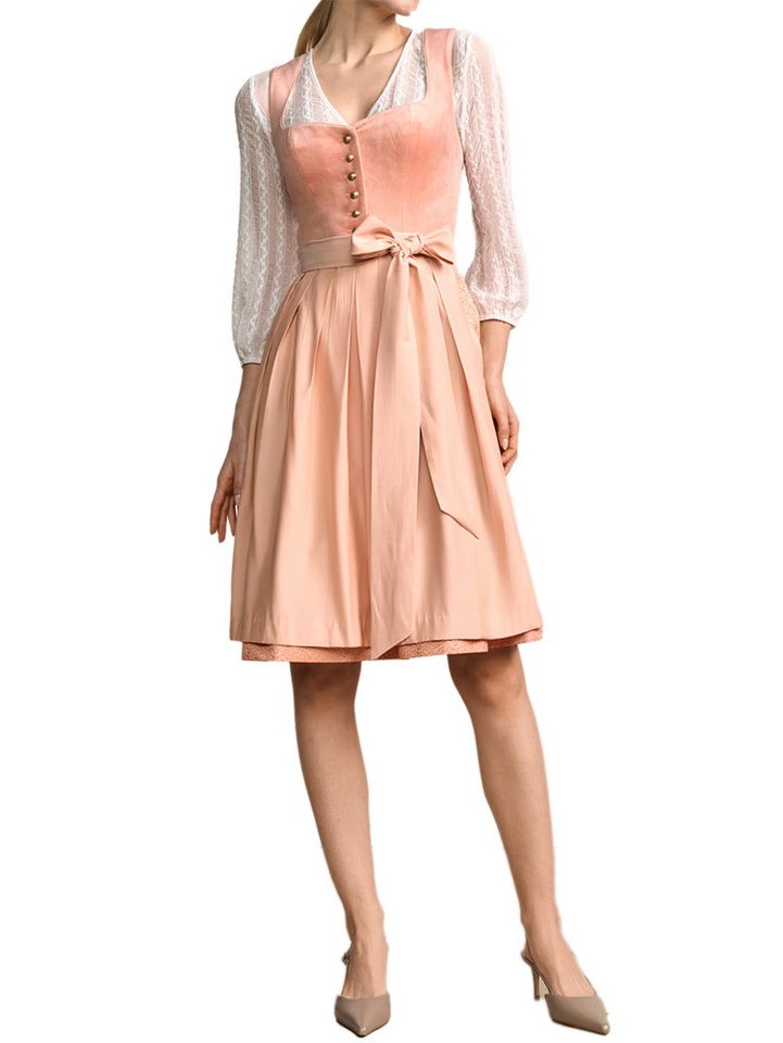KRÜGER COLLECTION Dirndl Dirndl Aliona 60cm Länge apricot – Bild 4 von 5