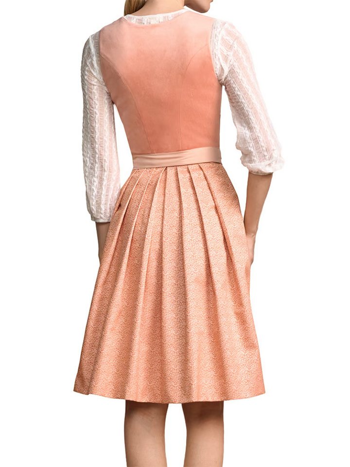 KRÜGER COLLECTION Dirndl Dirndl Aliona 60cm Länge apricot – Bild 5 von 5