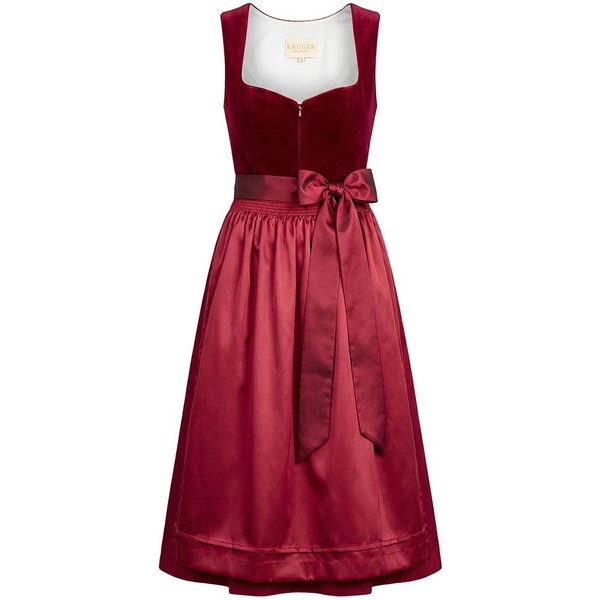 KRÜGER COLLECTION Dirndl Dirndl Anahita 70cm Länge rot