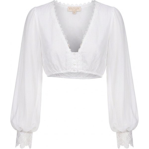 KRÜGER COLLECTION Dirndlbluse Dirndlbluse Hermine ecru