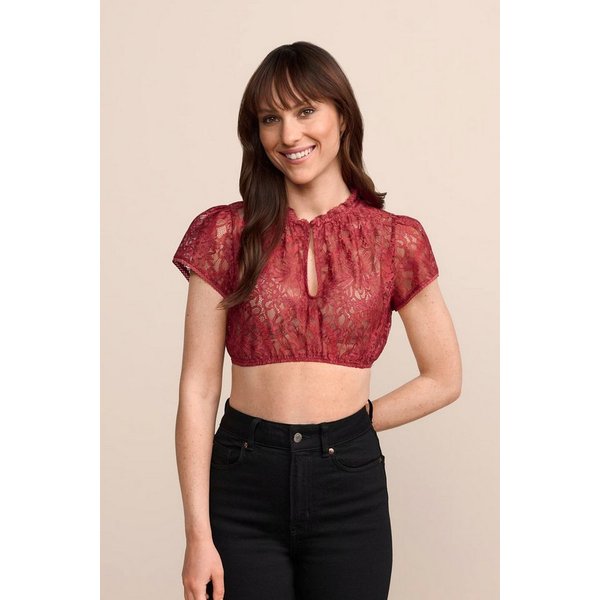 Krüger Dirndlbluse Dirndlbluse Jacira - rot