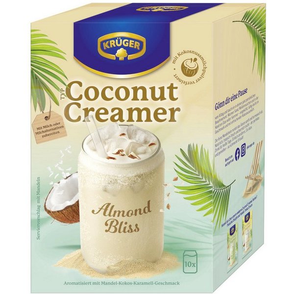 Krüger Kaffee, Krüger Typ Coconut Creamer Almond Bliss 10x20g Packung 200g