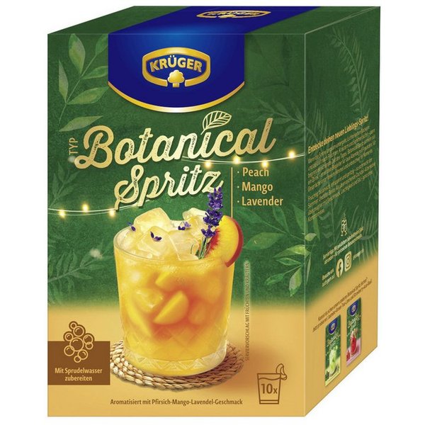Krüger Kaffee, Krüger Typ Botanical Spritz Peach-Mango-Lavendel 10x20g Packung 200g