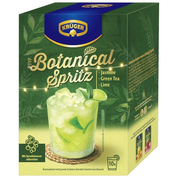 Krüger Kaffee, Krüger Typ Botanical Spritz Jasmine Green-Tea Lime10x20g Packung 200g