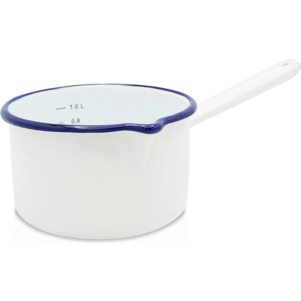 Krüger Kasserolle Husum, Emaille (1-tlg), für Induktions-Kochfelder geeignet, Ø 16 cm