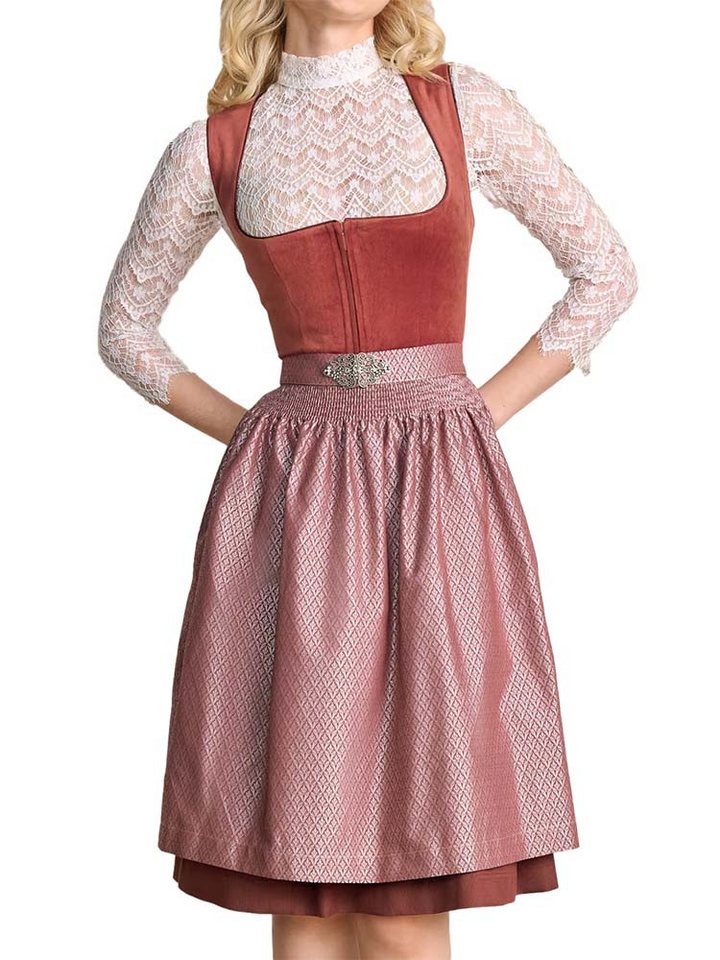 Krüger Madl Dirndl Dirndl Alisha 60cm Länge rost – Bild 2 von 2