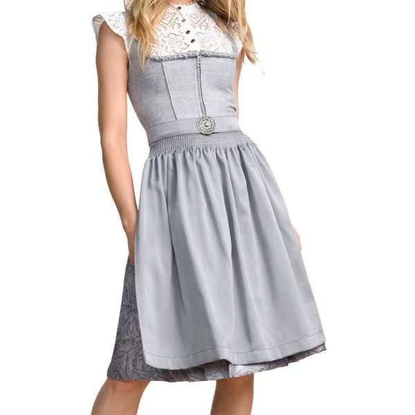 Krüger Madl Dirndl Dirndl Georgia 60cm Länge grau