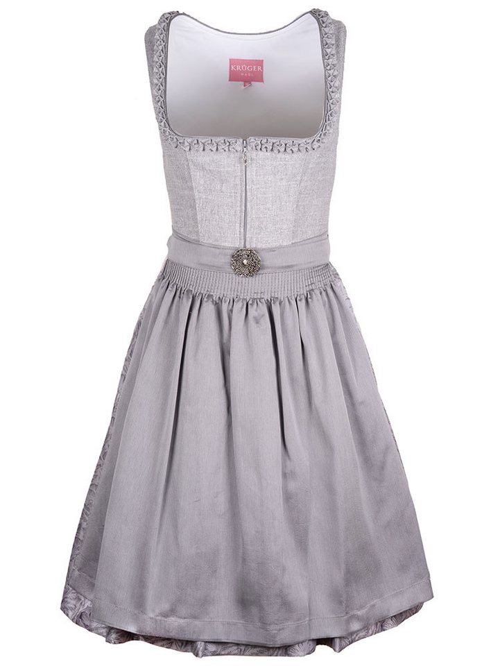 Krüger Madl Dirndl Dirndl Georgia 60cm Länge grau – Bild 2 von 3
