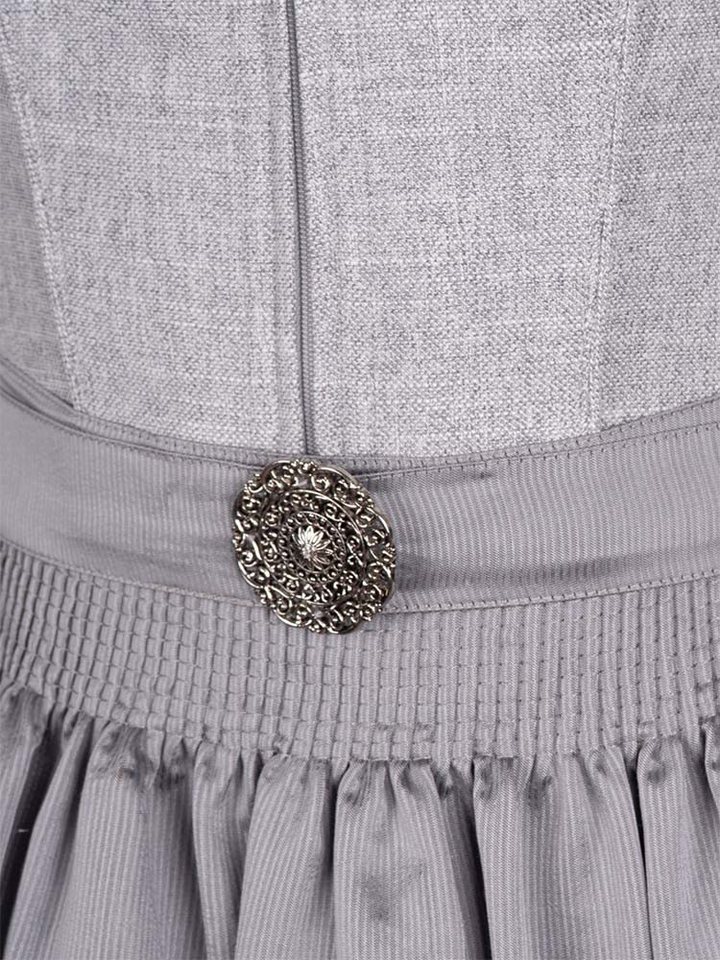 Krüger Madl Dirndl Dirndl Georgia 60cm Länge grau – Bild 3 von 3