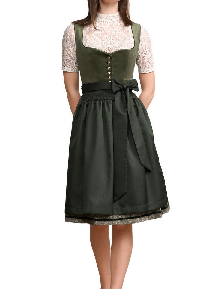 Krüger Madl Dirndl Dirndl Iny 60cm Länge grün – Bild 2 von 2