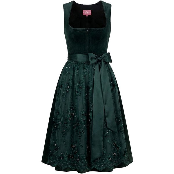 Krüger Madl Dirndl Dirndl Lovira 70cm Länge dunkelgrün