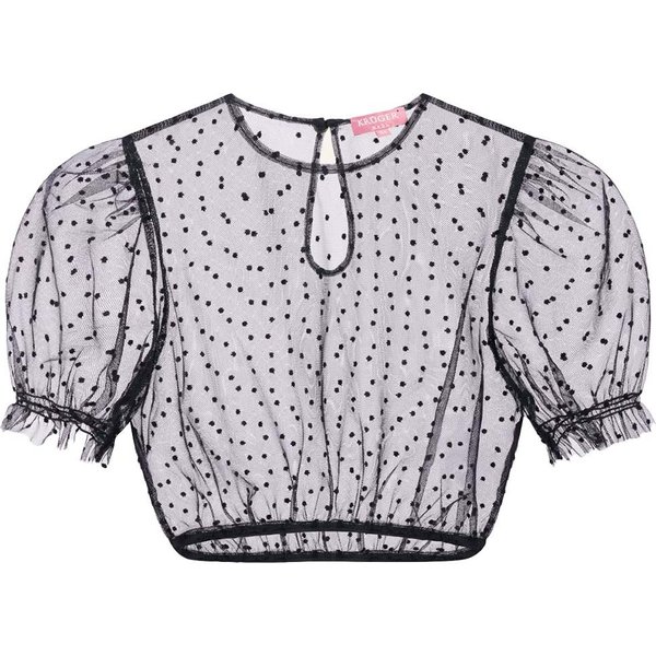 Krüger Madl Dirndlbluse Dirndlbluse Faora schwarz