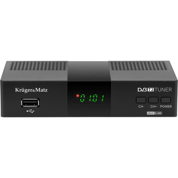 Krüger & Matz DVB-T2-Tuner mit H.265-HEVC-Decoder KM0550D DVB-T2 Receiver (7-Tage-Programmführer (EPG)