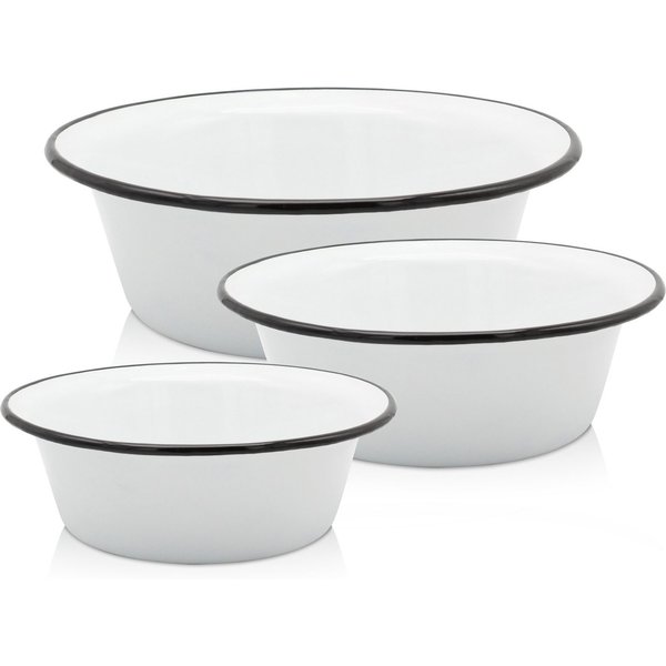 Krüger Schüssel, Emaille, (Set, 3-tlg), 20, 24 und 28 cm