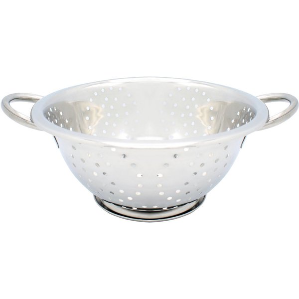 Krüger Seiher Edelstahl Standseiher glänzend poliert, Ø 24 cm, Edelstahl, (1-St), zeitloses Design und einfache Reinigung