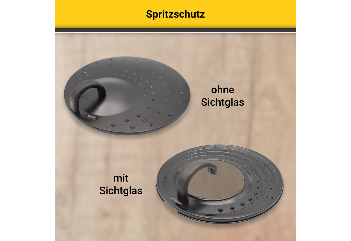 Krüger Spritzschutzdeckel Tokio, mit Glaseinsatz – Bild 5 von 5