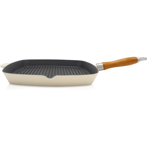 Krüger Steakpfanne Einsenguss Grill-/ Steakpfanne SAVANNA, 28 x 28cm, Gusseisen (1-tlg), für Induktions-Kochfelder geeignet