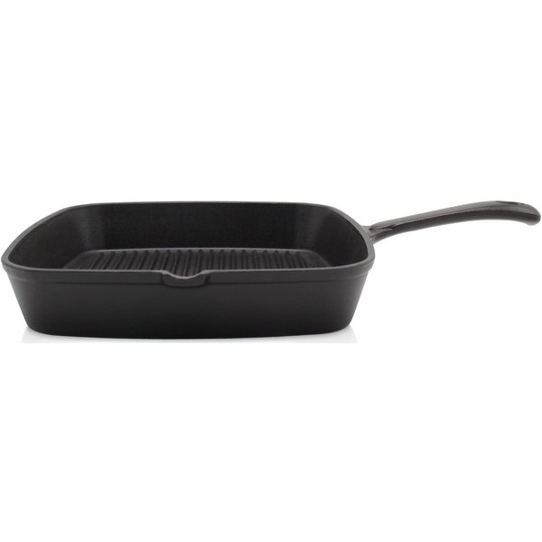 Krüger Steakpfanne Einsenguss Grill-/ Steakpfanne TOLEDO, 28 x 28cm, Gusseisen (1-tlg), für Induktions-Kochfelder geeignet
