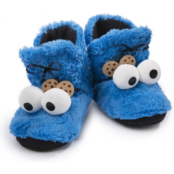 Krümelmonster Krümelmonster Booties, Gr. L/ 41-42 Plüsch Hausschuhe