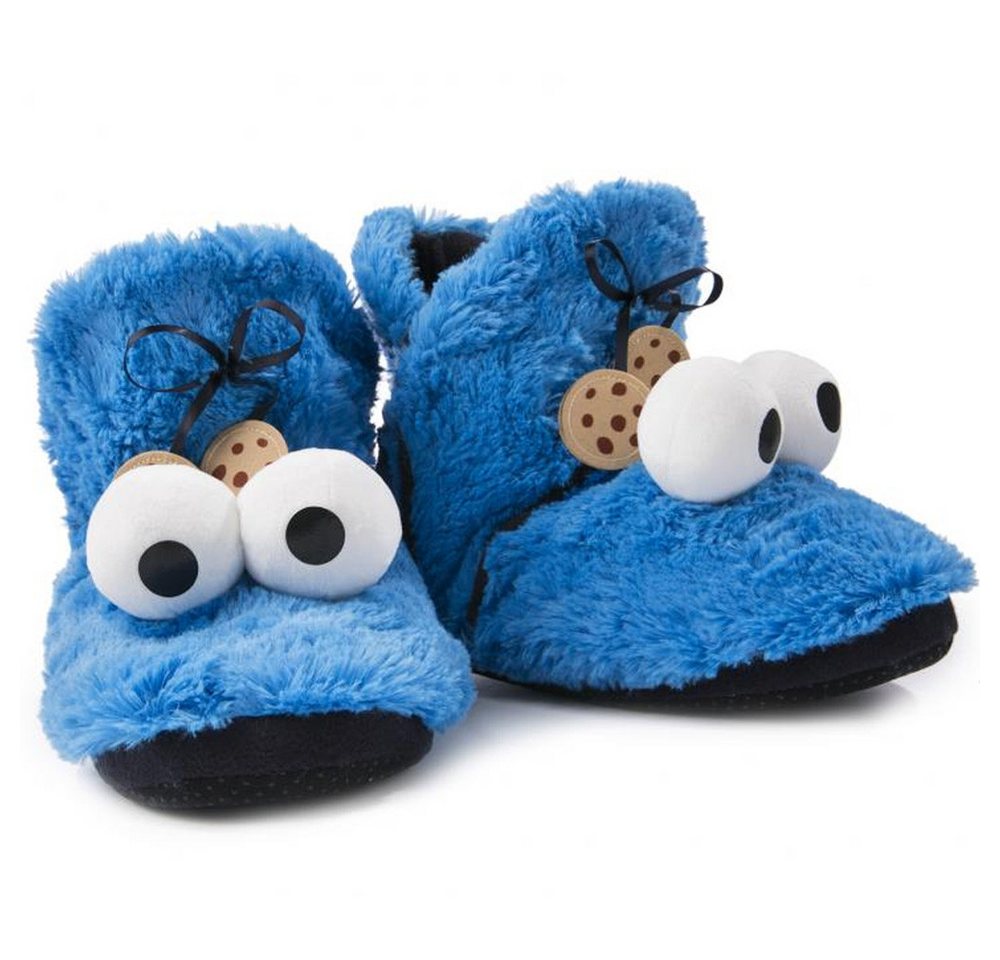 Krümelmonster Krümelmonster Booties, Gr. L/ 41-42 Plüsch Hausschuhe – Bild 3 von 5