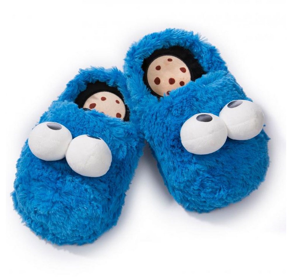 Krümelmonster Krümelmonster Slipper, Gr. M/ 38-40 Plüsch Hausschuhe – Bild 2 von 4
