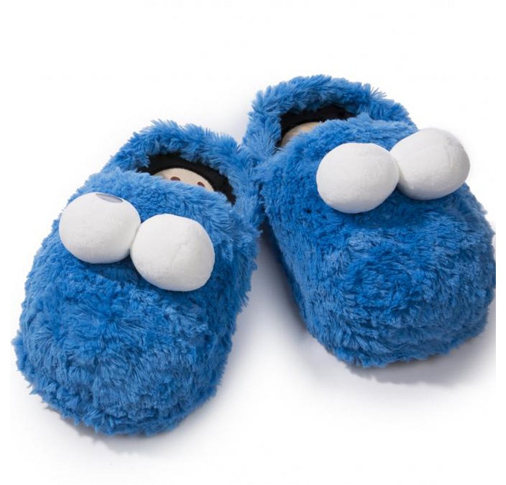 Krümelmonster Krümelmonster Slipper, Gr. M/ 38-40 Plüsch Hausschuhe – Bild 3 von 4