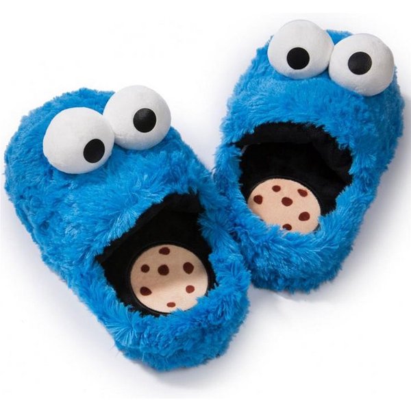 Krümelmonster Krümelmonster Slipper, Gr. XL / 44-46 Plüsch Hausschuhe