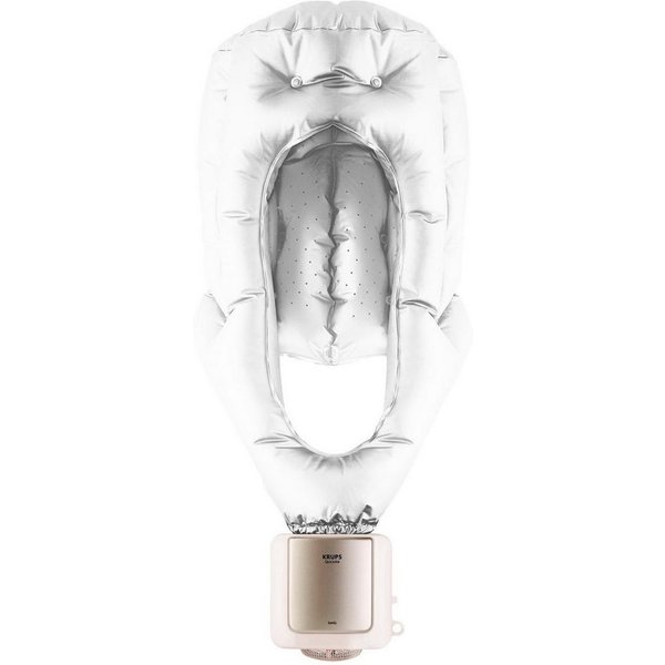 Krups Haartrockenhaube 2 Temperaturstufen, Kaltluft-Funktion, für voluminöses Haar, 600 W, langes Kabel, inkl. Aufbewahrungstasche, 600 Watt, weiß, CF6000N1