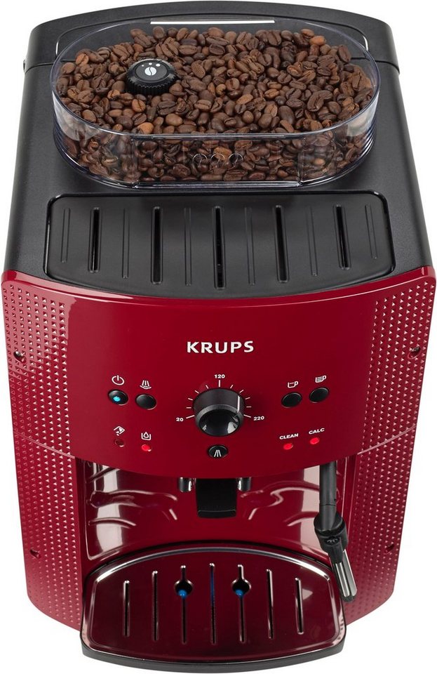 Krups Kaffeevollautomat EA8107 Arabica, 2-Tassen-Funktion, manueller Dampfdüse, 2 voreingestelle Kaffeestärken – Bild 4 von 5
