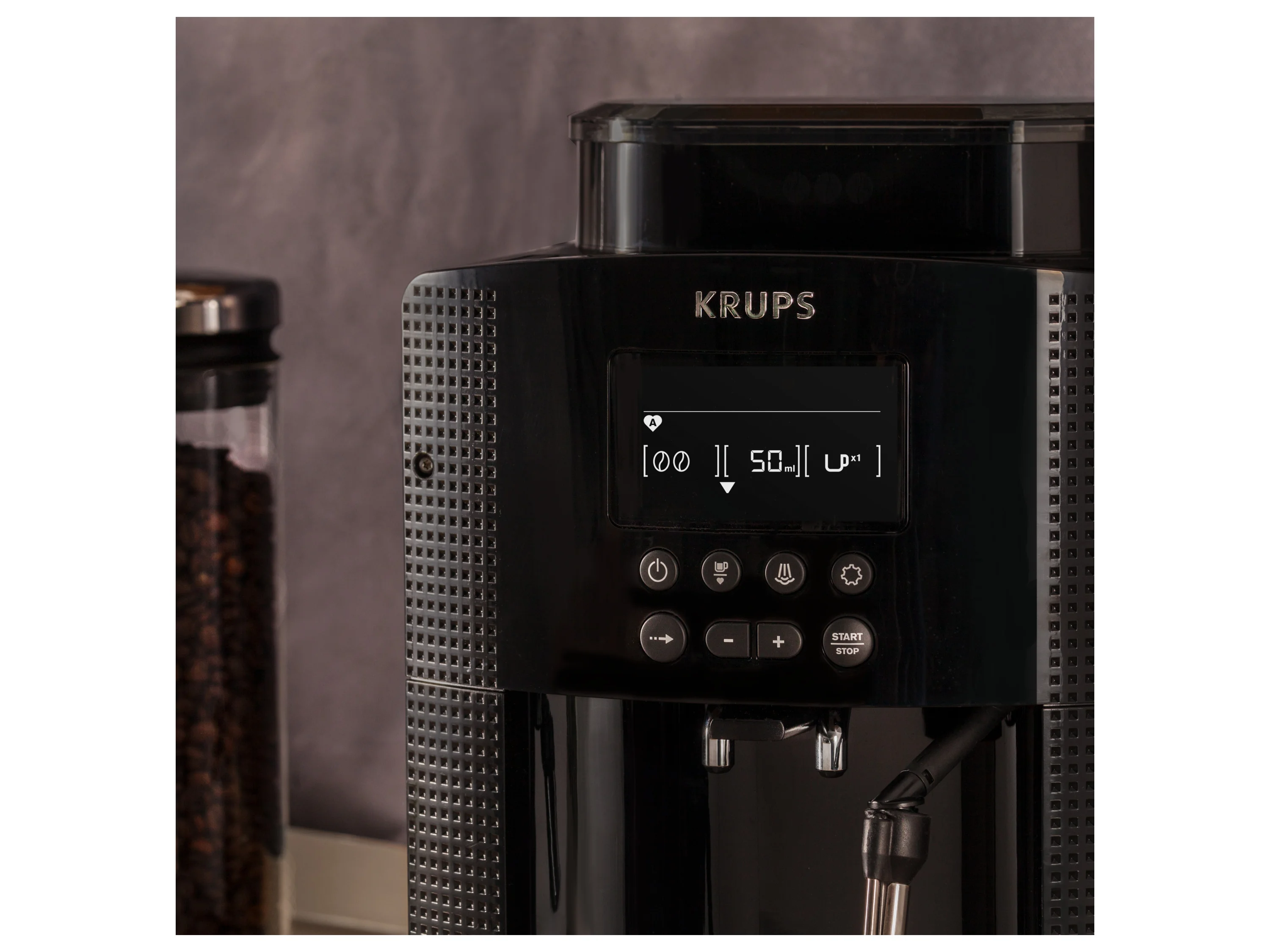 KRUPS Kaffeevollautomat EA81P0 (EA81P0 schwarz) – Bild 3 von 4