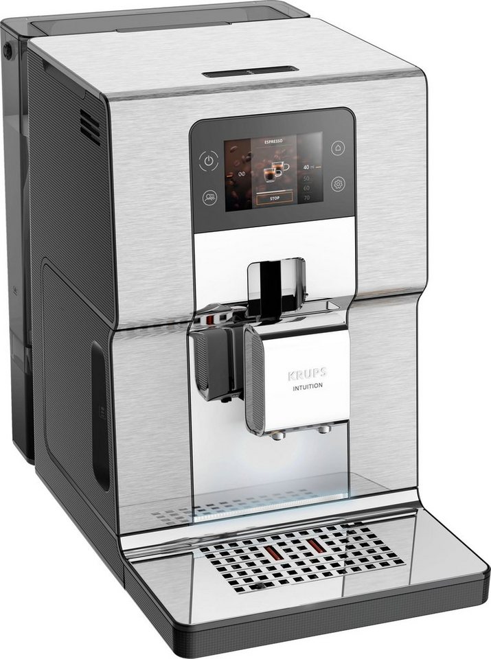 Krups Kaffeevollautomat EA877D Intuition Experience+, 21 Heiß- und Kaltgetränke-Spezialitäten, geräuscharm, Farb-Touchscreen – Bild 2 von 5