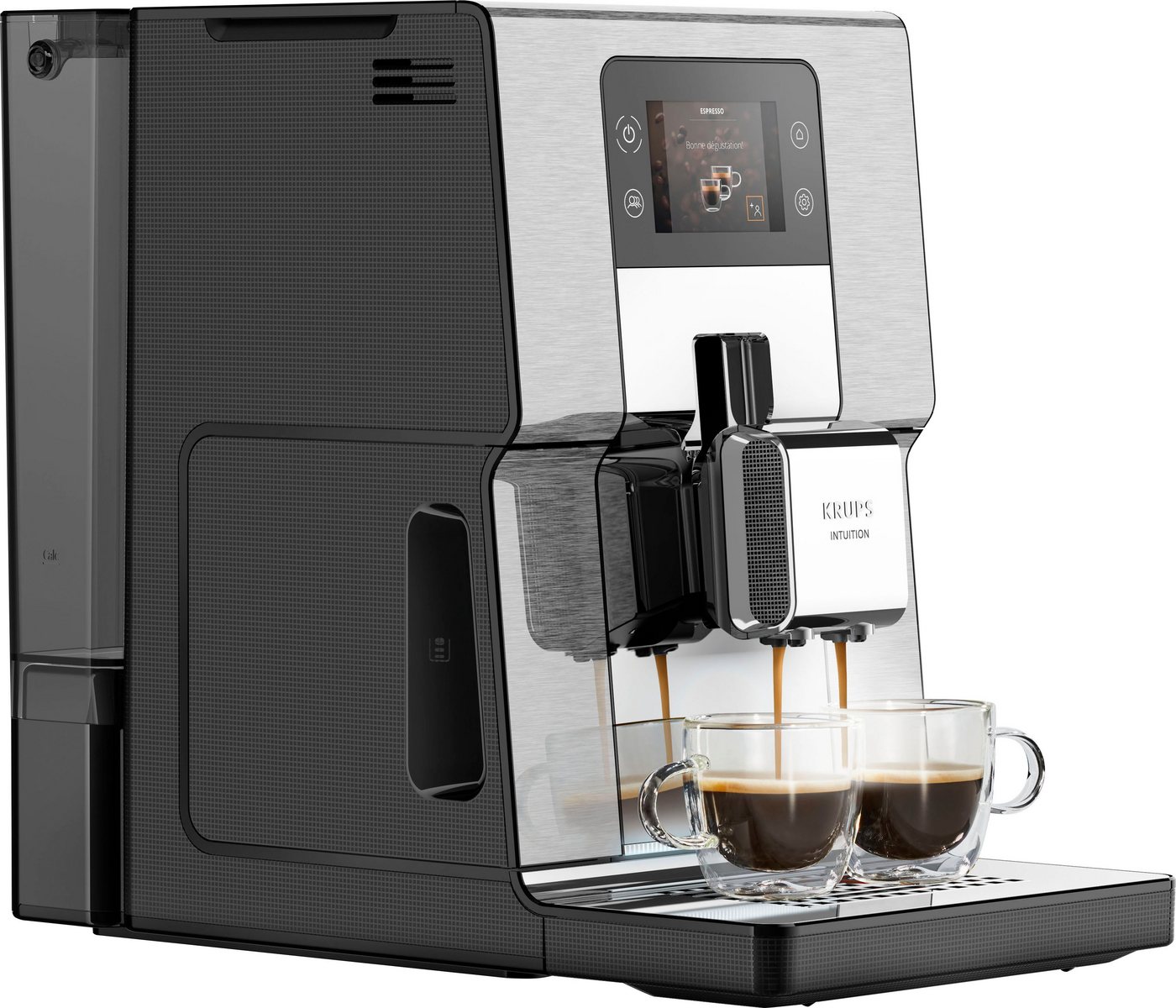 Krups Kaffeevollautomat EA877D Intuition Experience+, 21 Heiß- und Kaltgetränke-Spezialitäten, geräuscharm, Farb-Touchscreen – Bild 5 von 5