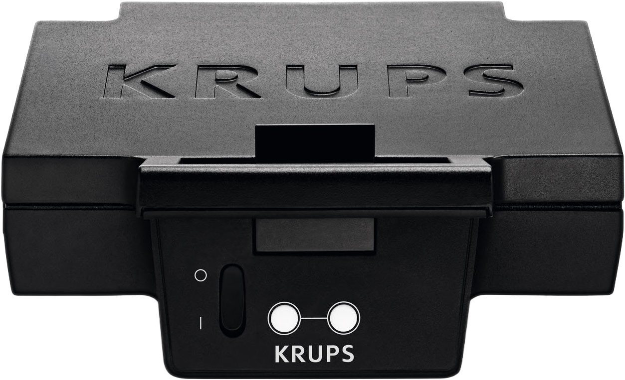 Krups Sandwichmaker Iconic 3-Eckform mit elegantem Design, Keramik-Antihaftbeschichtung, 850 W, extra-tiefe Platten, Maße: 23,1 x 26,5 x 10,8 cm, FDK461 – Bild 2 von 5