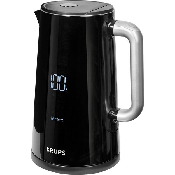 Krups Wasserkocher BW8018 Smart'n Light, 1,7 l, 1800 W, Digitalanzeige, 5 Temperaturstufen, 360°-Sockel, Abschaltautomatik