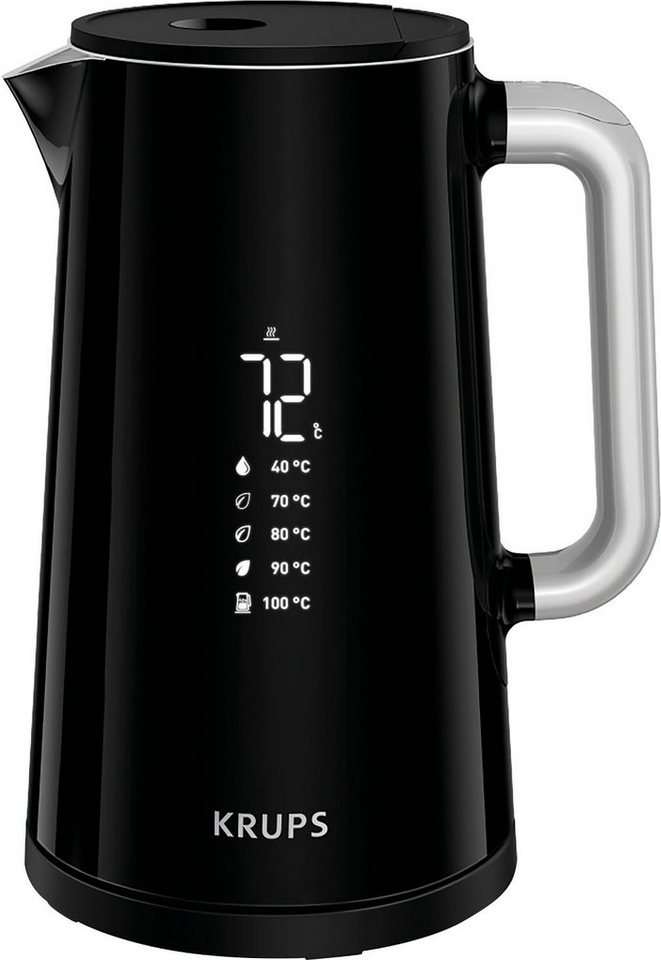 Krups Wasserkocher BW8018 Smart'n Light, 1,7 l, 1800 W, Digitalanzeige, 5 Temperaturstufen, 360°-Sockel, Abschaltautomatik – Bild 3 von 5