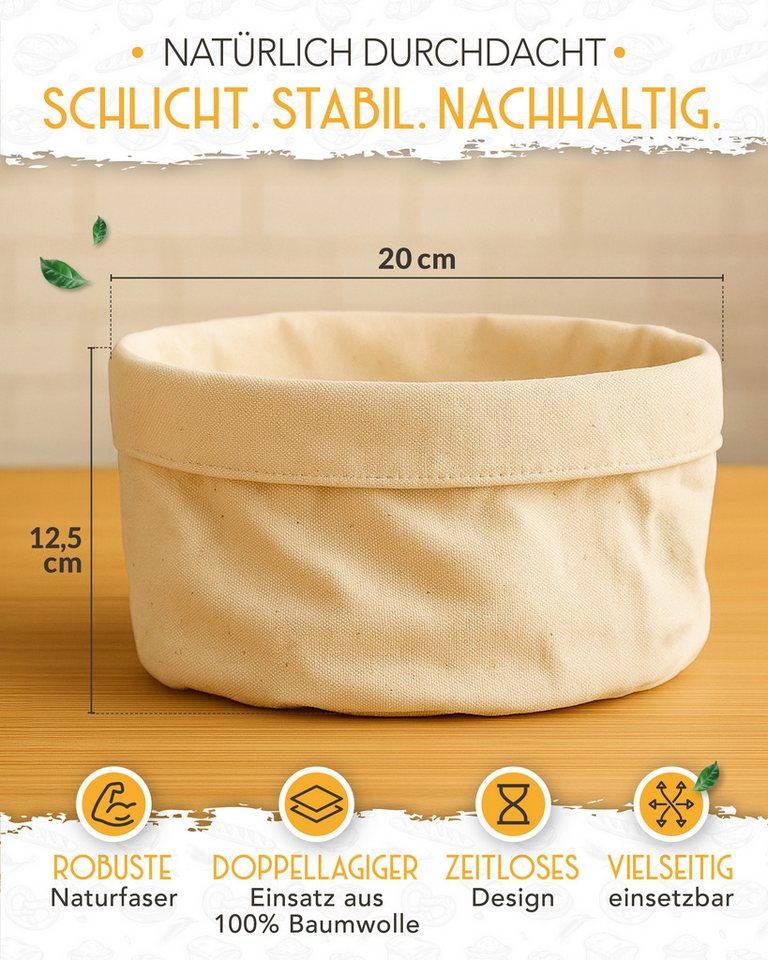 Krustenzauber Brotkasten Moderner Brotkorb & Brotkasten zur Brotaufbewahrung für frisches Brot – Bild 3 von 5