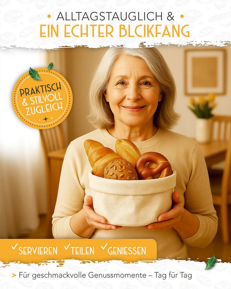 Krustenzauber Brotkasten Moderner Brotkorb & Brotkasten zur Brotaufbewahrung für frisches Brot – Bild 4 von 5