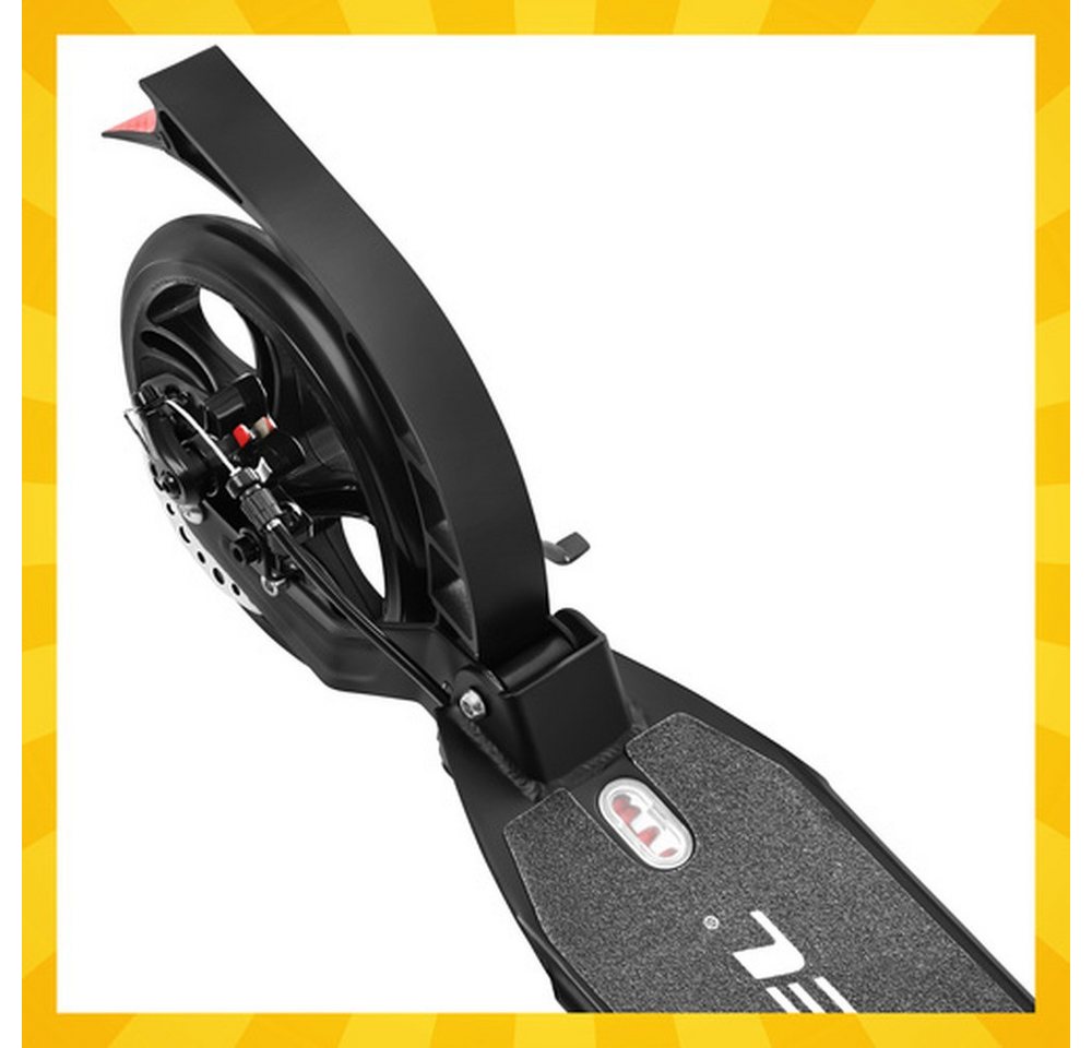 KRUZZEL Tretroller Cityroller Scooter, (1 tlg., Stoßdämpfer, Bremse), große Gummiräder sorgen für ruhige Fahrt, guten Grip – Bild 4 von 5