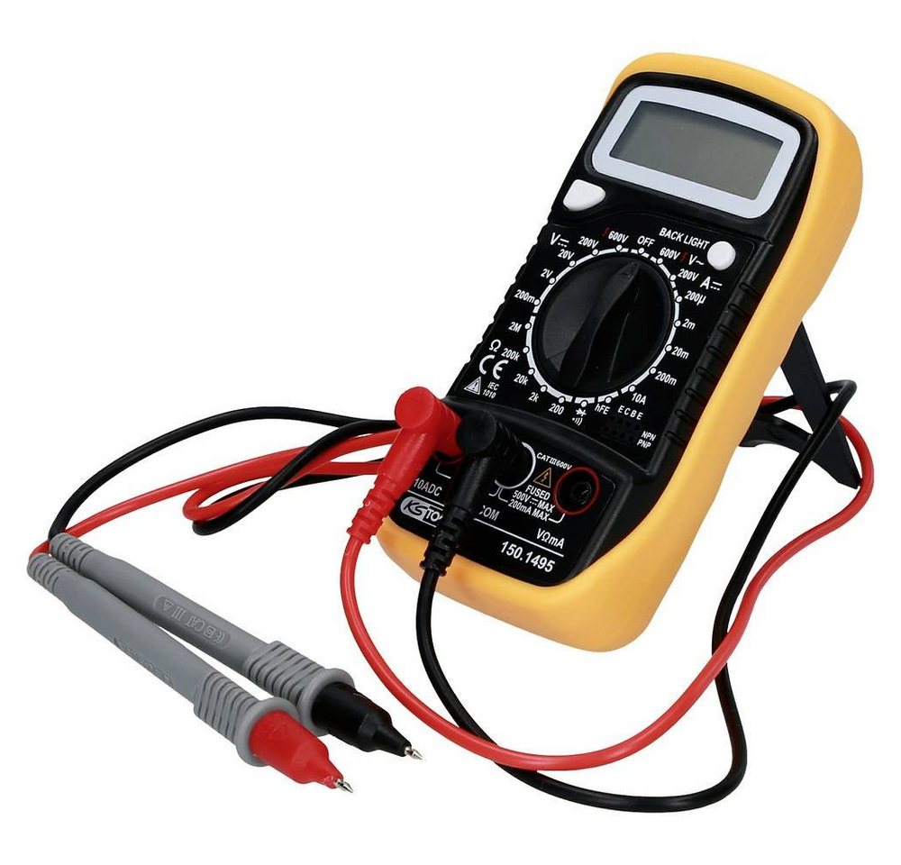 KS Tools Multimeter Digital Multimeter inkl. Prüfspitzen 150.1495 – Bild 3 von 5