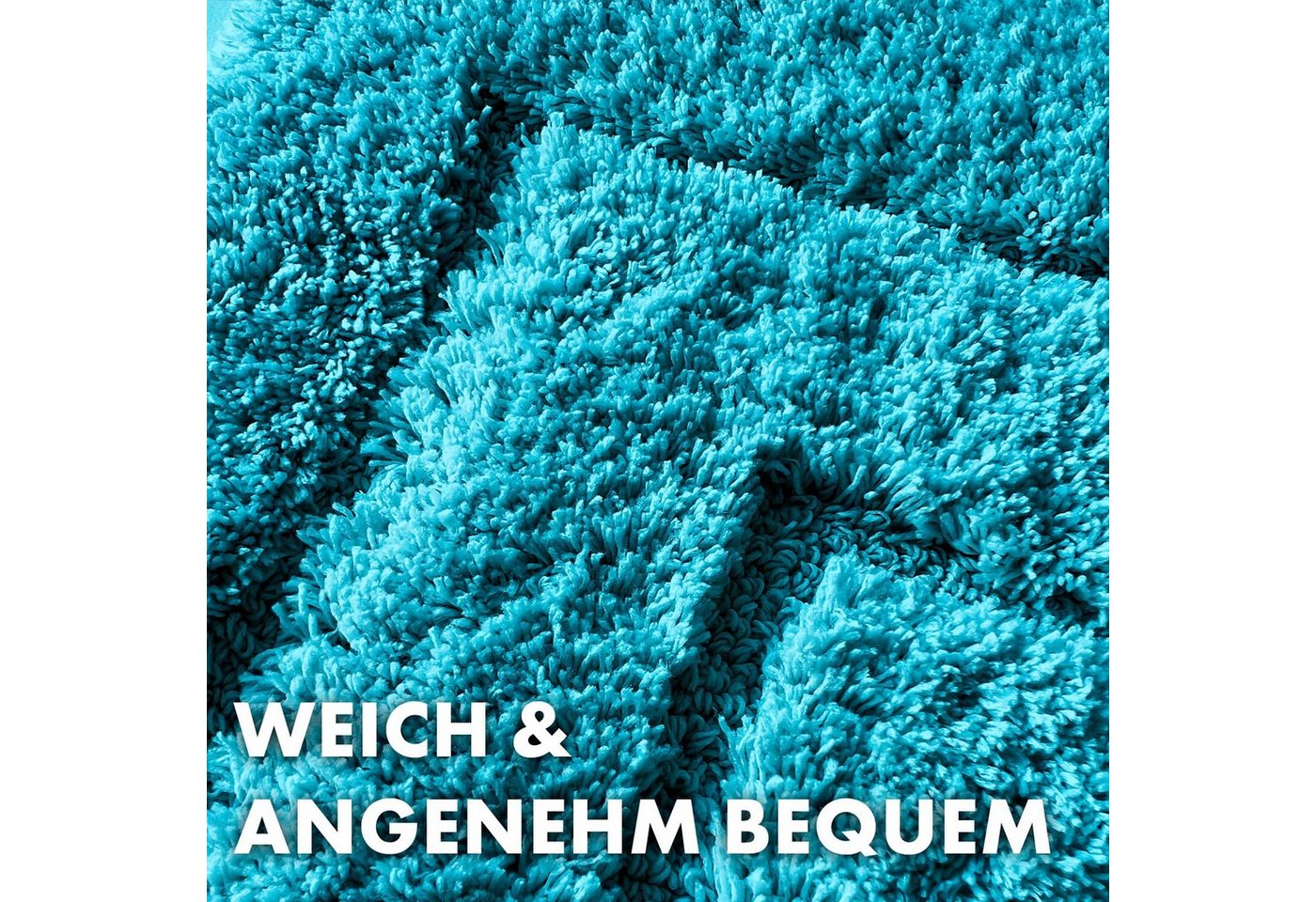 Kubus Badematte Atlas, Rutschhemmende Rückseite, Reckteckig, Polyester, In verschiedenen Größen & Farben – Bild 4 von 5