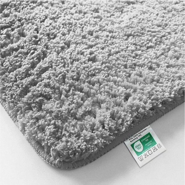 Kubus Badematte Karat Rechteckig, Badteppich, Extrem weicher & dichter Hochflor, Höhe 30 mm, rutschhemmende Latexbeschichtung, Polyester, Polyester, Waschmaschi