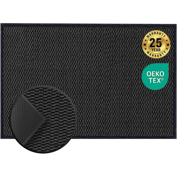 Kubus Fußmatte Schmutzfangmatte Dirtstopper Pro, Mit einer innovativen TPE-Rückseite, In verschiedenen Farben und Größen erhältlich