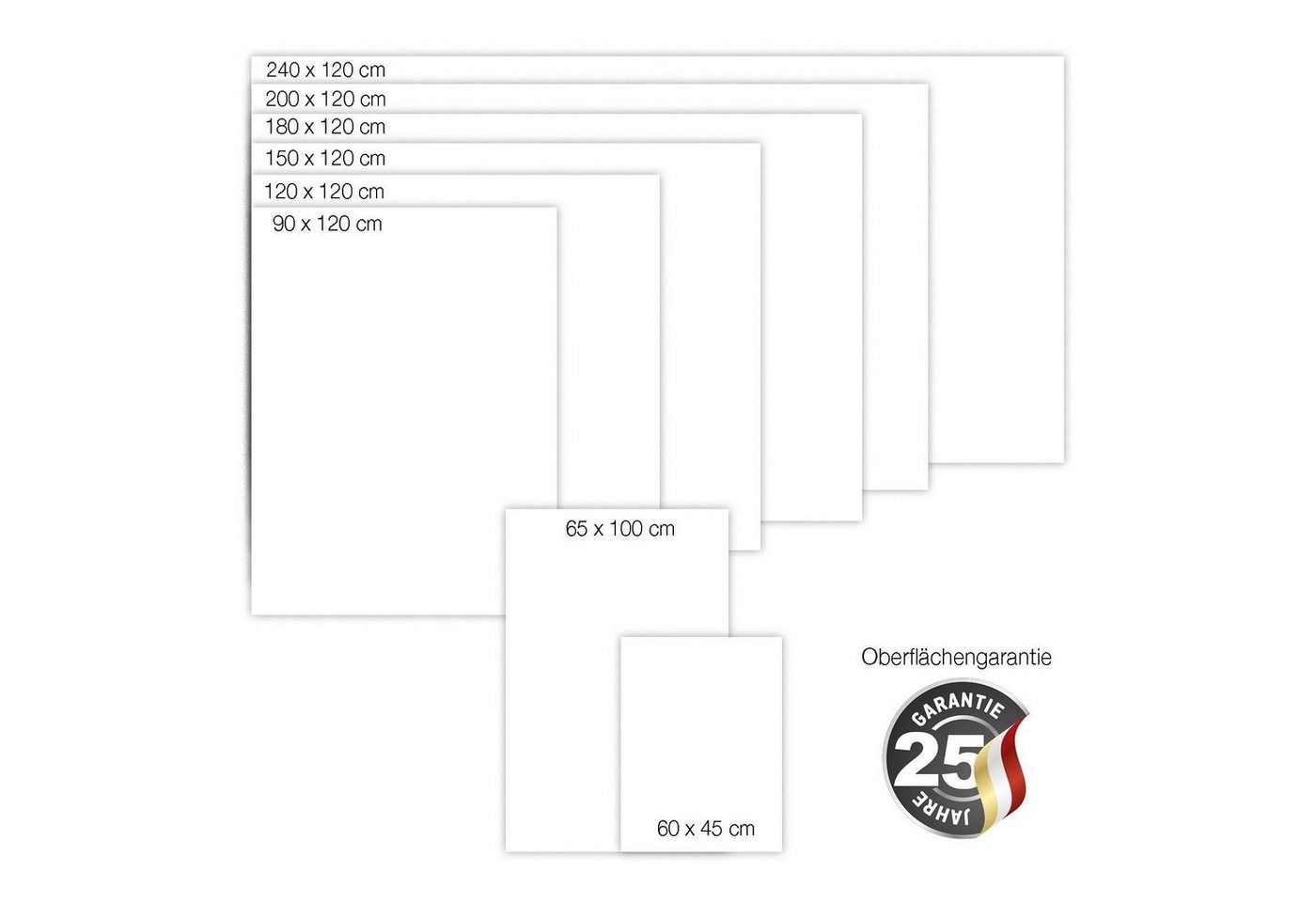 Kubus Magnettafel Glas-Whiteboard, verschiedene Größen, magnethaftend, Magnettafel, Sicherheitsglas – Bild 5 von 5