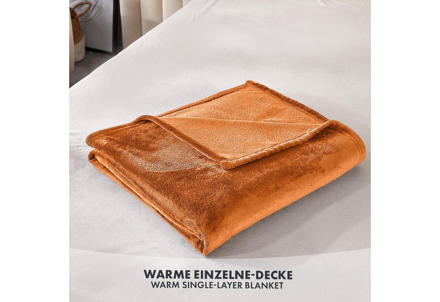Wohndecke Charme, aus flauschigem Flanell, verschiedene Größen und Farben, Kubus – Bild 2 von 5