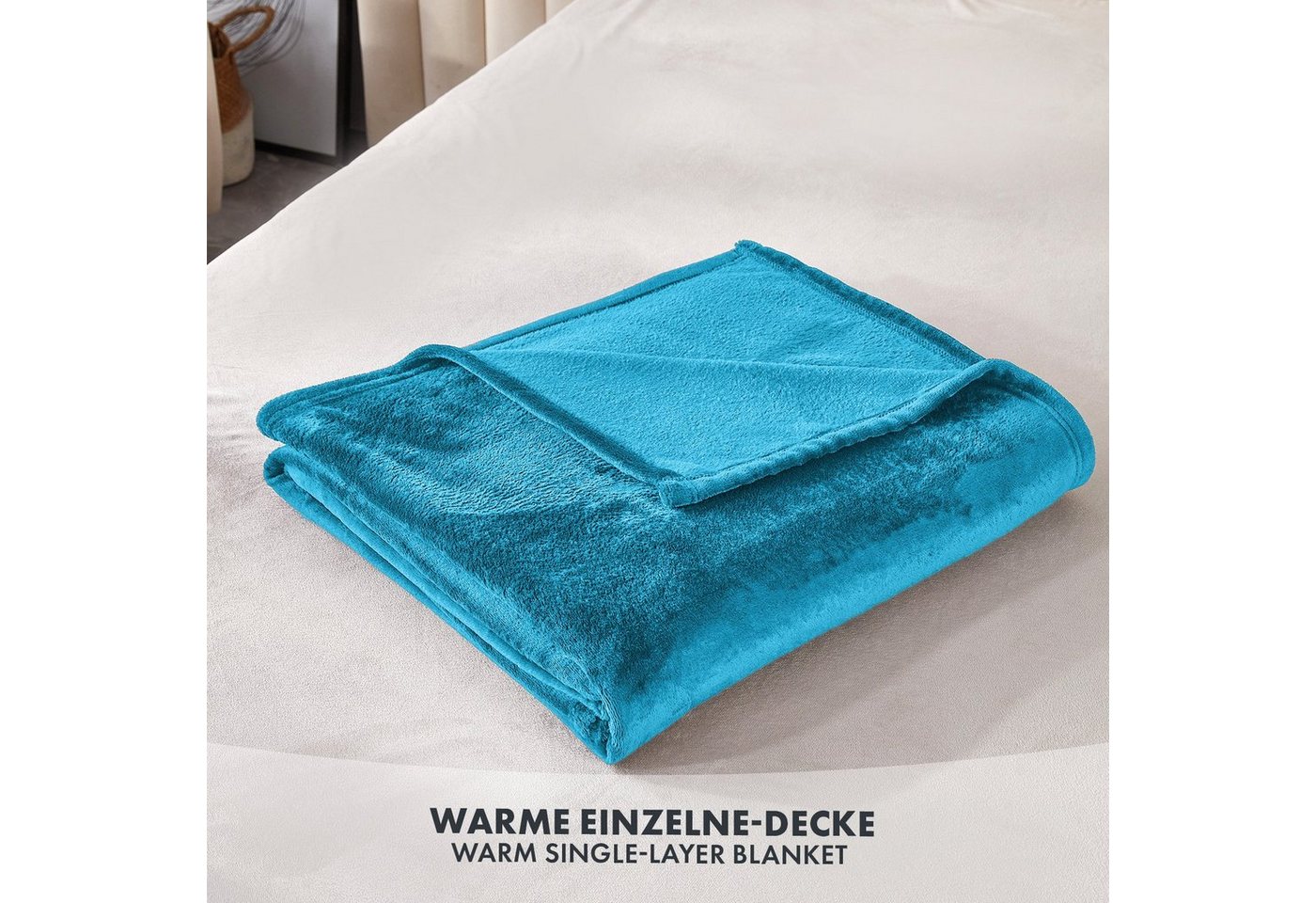 Wohndecke Charme, aus flauschigem Flanell, verschiedene Größen und Farben, Kubus – Bild 2 von 5