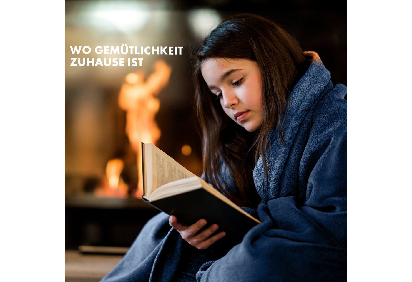 Wohndecke Charme, aus flauschigem Flanell, verschiedene Größen und Farben, Kubus – Bild 5 von 5