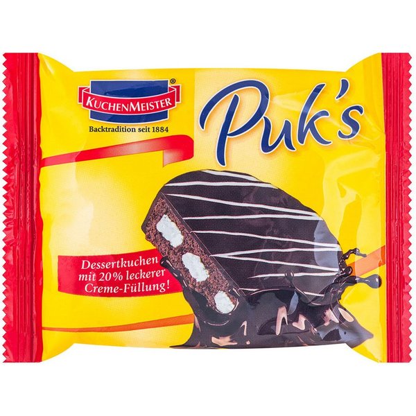 KuchenMeister Kuchen, KuchenMeister Puks Dessertkuchen Rührkuchen mit Creme Füllung 62g
